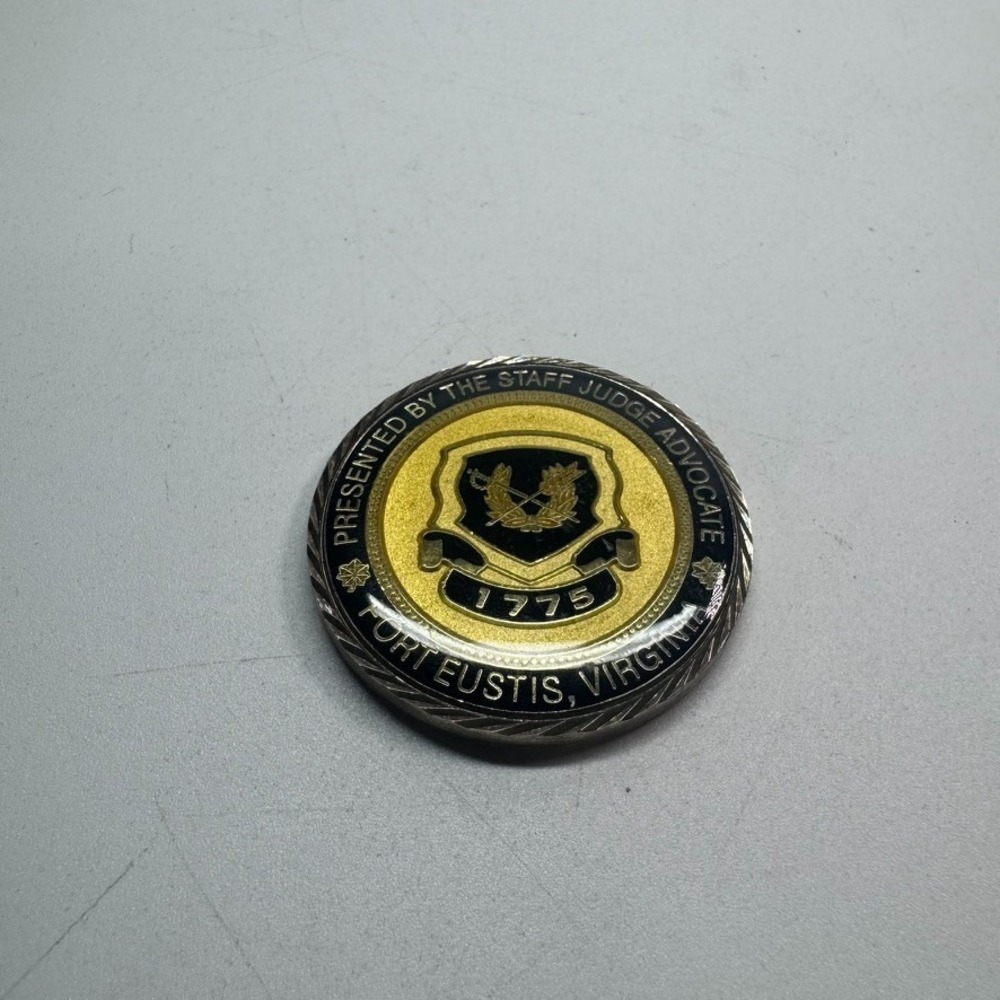 Spearhead Of Logistics Presented By the Staff Judge‎ Advocate Challenge Coin